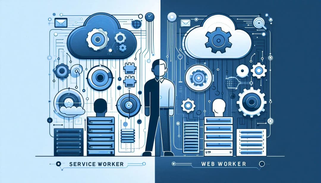 illustration of Service Workers vs. Web Workers: What's the Difference?